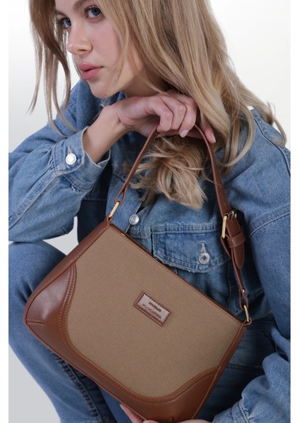 Kahverengi Ayarlanabilir Omuz Askılı El Ve Omuz Çanta Vintage Bag 257
