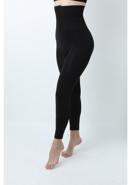 Kadın Agraflı Korseli Yüksek Bel Korse Tayt indirimleri