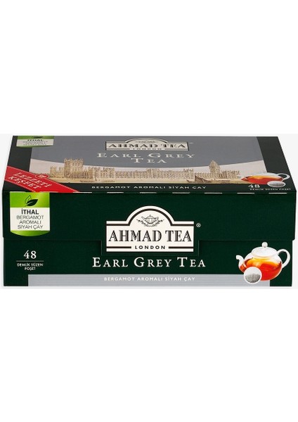 Earl Grey Demli̇k Poşet Çay 48' Li̇ 153.6 Gr fiyatları