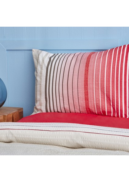 Olympus Stripe Tek Kişilik Nevresim Takımı Red modelleri