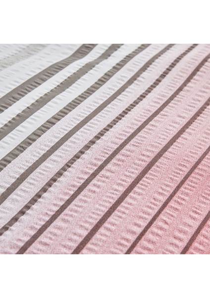 Olympus Stripe Tek Kişilik Nevresim Takımı Red