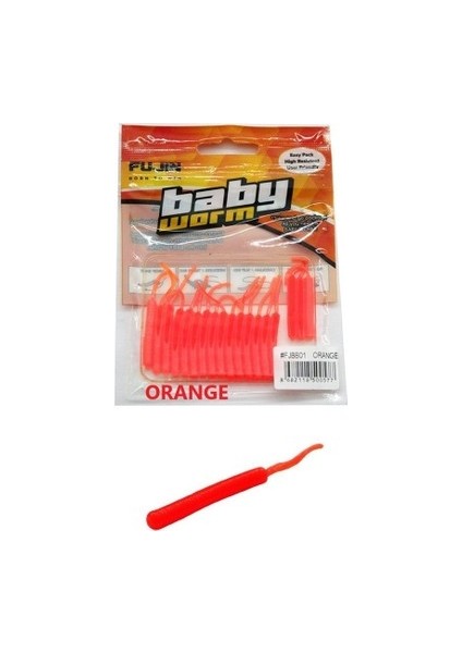 Baby Worm 5,2cm Floating LRF Silikonu (orange))