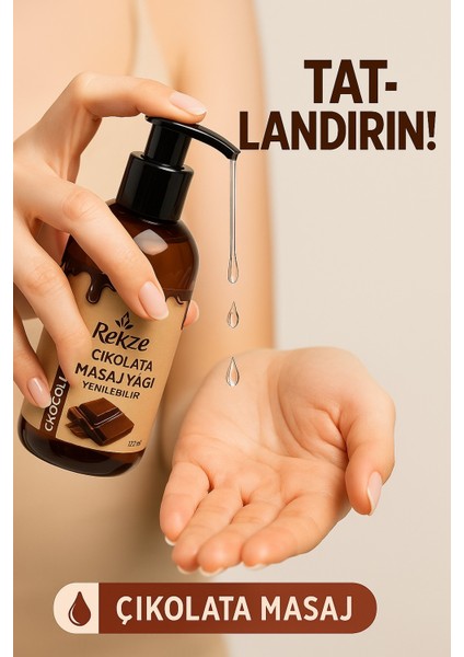 Çikolata Aromalı Erotik Vucut Masaj Yagı 120 ml