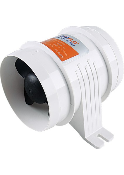 SFIB1-235-04 12 Volt 100 mm Blower, Tekne ve Yat Kanal Tipi Fan Aspiratör 235CFM