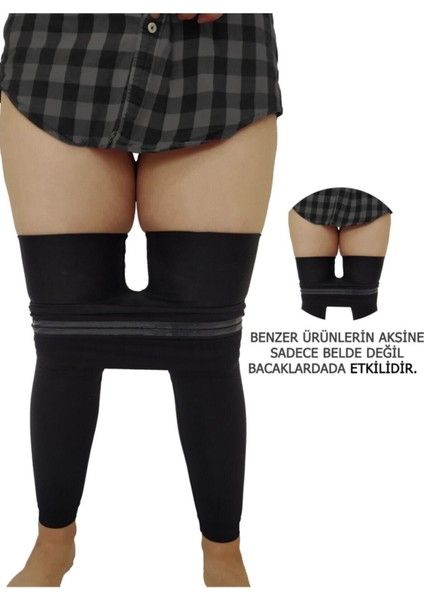 Anında Incelme Siyah Yüksek Bel Korse Tayt Toparlayıcı Korse