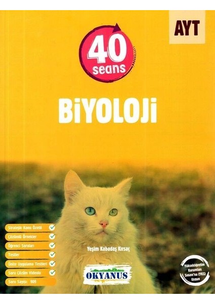 Okyanus 2026 Ayt 40 Seans Biyoloji Soru Bankası