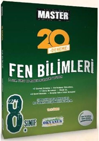 Okyanus 2026 8. Sınıf Master 20 Fen Bilimleri Deneme