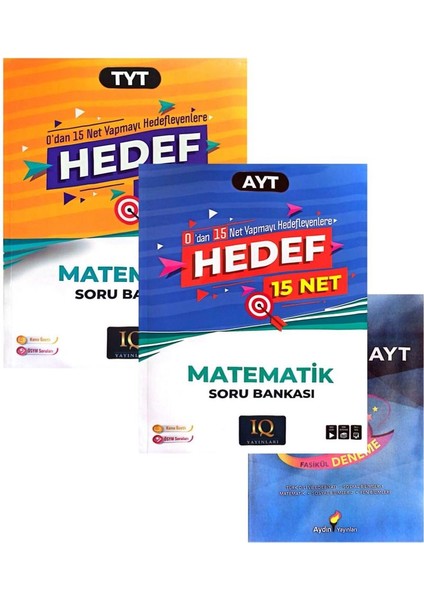Iq Serisi Tyt+Ayt Hedef 15 Net Matematik Soru Bankası-(Denemehediyeli)