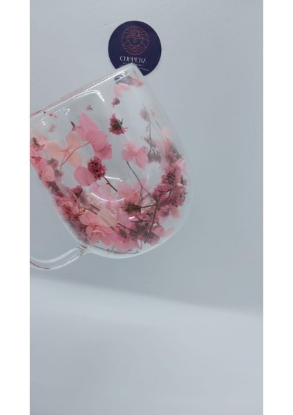 Isıya Dayanıklı Çift Cidarlı Canlı Kurutulmuş Çiçekli 250 ml modelleri