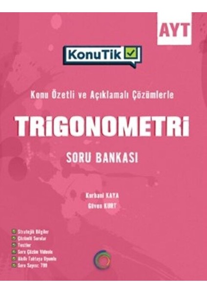 Okyanus 2026 Ayt Trigonometri Konutik Soru Bankası