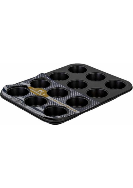 İvory Teflon Muffin Kek Kalıbı 12”li