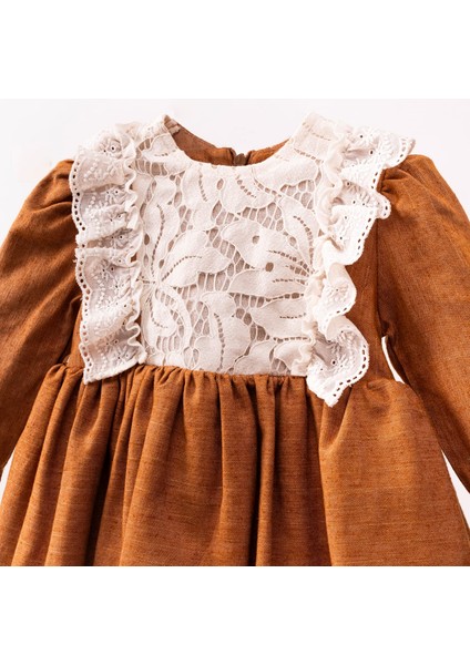 Dantel Detaylı Astarlı Kız Bebek Elbise fiyatları