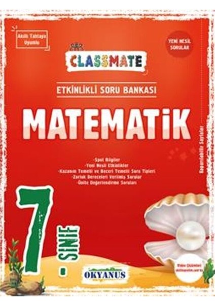 Okyanus 2026 7. Sınıf Matematik Classmate Soru Bankası
