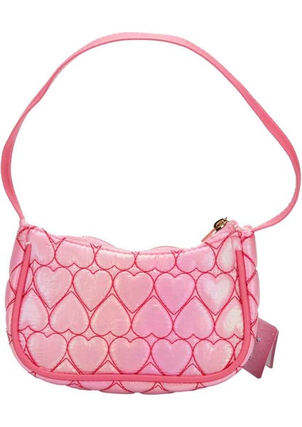 Kalp Desenli Baget Çanta
