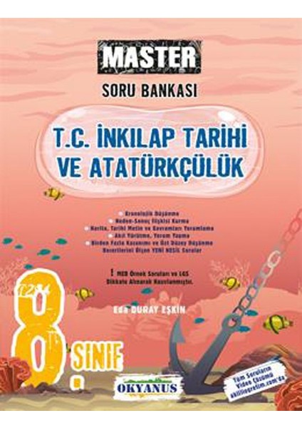 Okyanus 2026 8. Sınıf Master T. C. Inkılap Tarihi ve Atatürkçülük Soru Bankası