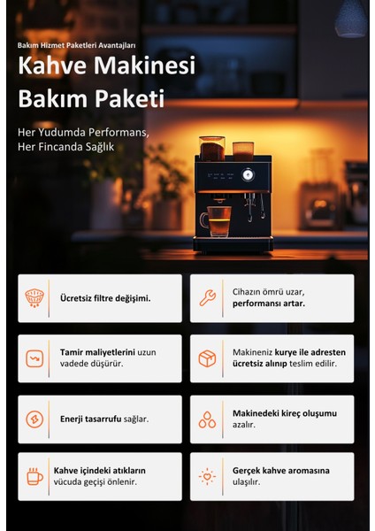 Kahve Makinesi Bakım Paketi (2 Yıl)