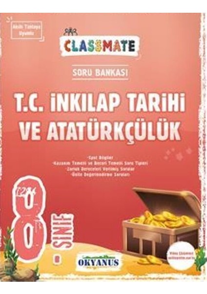 Okyanus 2026 8. Sınıf T.c. Inkılap Tarihi ve Atatürkçülük Classmate Soru Bankası
