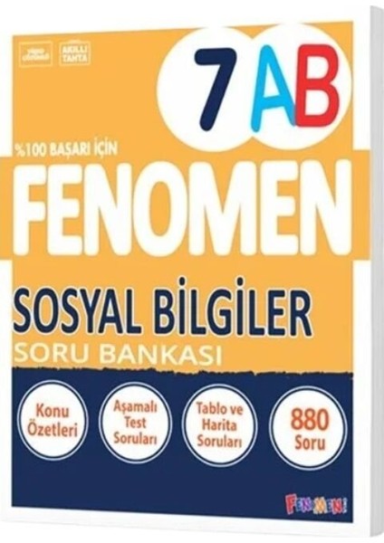 Fenomen 2026 7. Sınıf Sosyal Bilgiler A ve B Fenomen Soru Bankası
