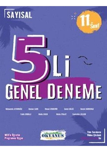 Okyanus 2026 11. Sınıf 5 Li Sayısal Deneme