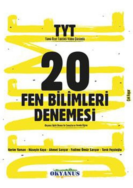 Okyanus 2026 Tyt Fen Bilimleri 20 Denemesi