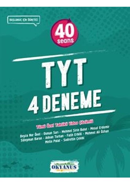 Okyanus 2026 TYT 40 Seans 4 Lü Deneme