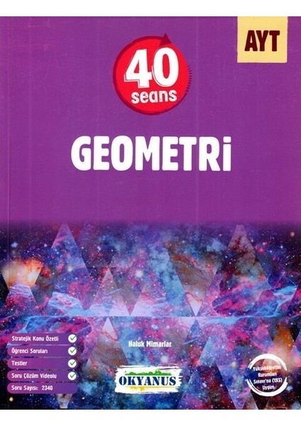Okyanus 2026 Ayt 40 Seans Geometri Soru Bankası