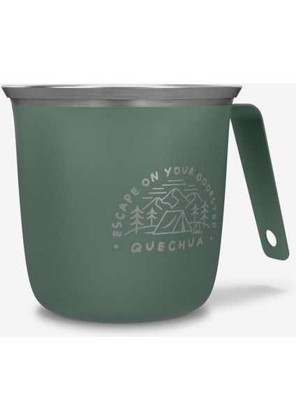 Quechua Outdoor Paslanmaz Çelik Bardak - 0,3 L - Yeşil - 500 fiyatları