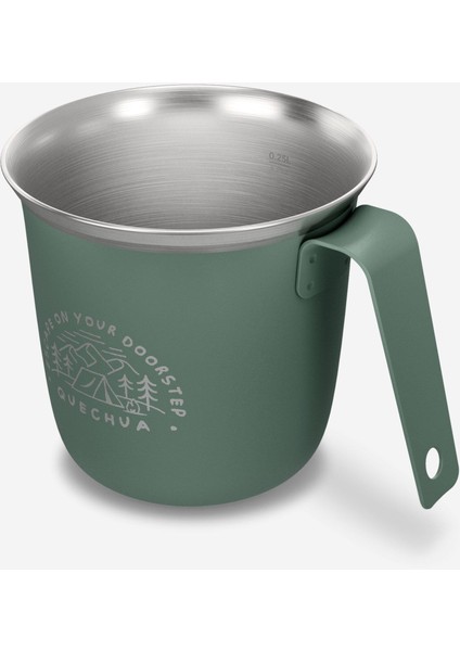 Quechua Outdoor Paslanmaz Çelik Bardak - 0,3 L - Yeşil - 500 modelleri