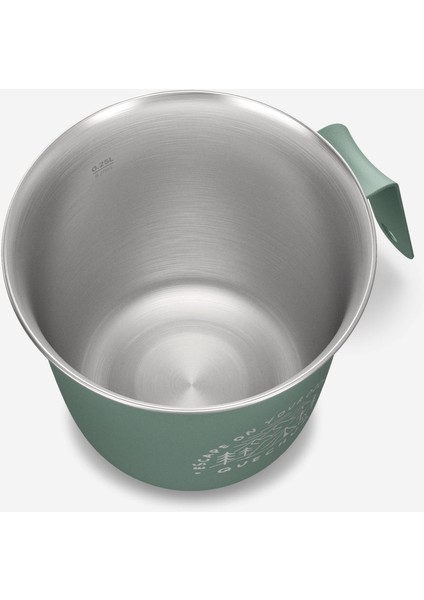 Quechua Outdoor Paslanmaz Çelik Bardak - 0,3 L - Yeşil - 500 indirimleri