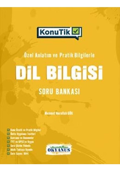 Okyanus 2026 Tyt konutik Dil Bilgisi Soru Bankası