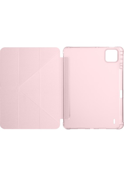Xiaomi Mi Pad 7 ve Mi Pad 7 Pro Kılıf Üçe Katlanan Kalem Bölmeli Standlı Kılıf Uyandırma Özellikli modelleri