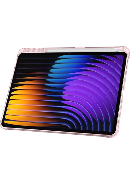 Xiaomi Mi Pad 7 ve Mi Pad 7 Pro Kılıf Üçe Katlanan Kalem Bölmeli Standlı Kılıf Uyandırma Özellikli