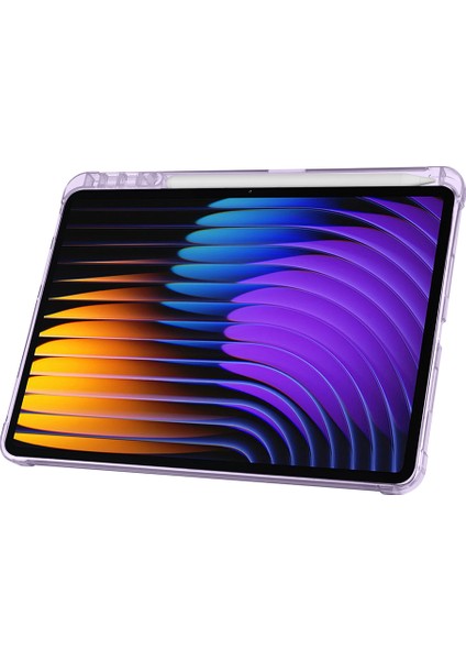 Xiaomi Mi Pad 7 ve Mi Pad 7 Pro Kılıf Üçe Katlanan Kalem Bölmeli Standlı Kılıf Uyandırma Özellikli