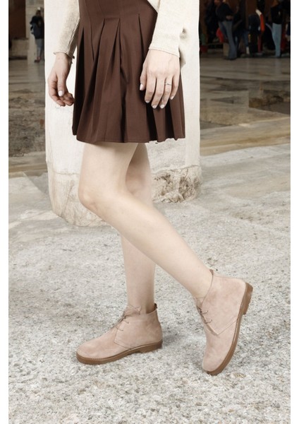 Kadın Pudra Kauçuk Taban Hakiki Deri Bot fiyatları