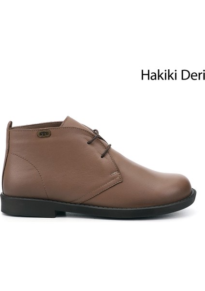 Kadın Vizon Kauçuk Taban Hakiki Deri Bot