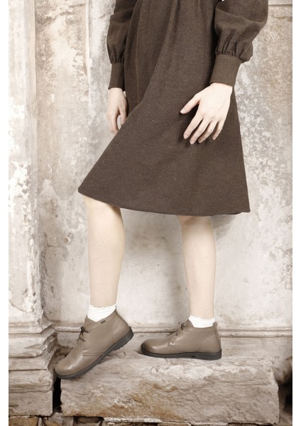 Kadın Vizon Kauçuk Taban Hakiki Deri Bot fiyatları