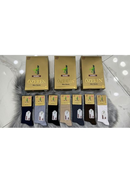 Iç Giyim Özeren Lüx Bambu Erkek Çorap 12 Adet