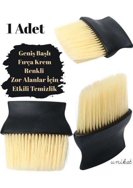 Geniş Başlı Fırça Krem Renkli Zor Alanlar Için Etkili Temizlik Toz Alma