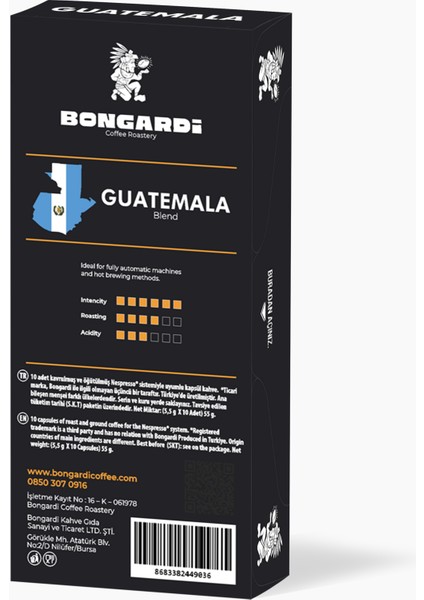 Honduras Etiyopya Peru Colombia Guatemala Brezilya Nespresso Uyumlu Alüminyum Kapsül Kahve fırsatları