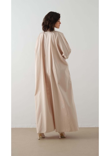 Poplin Gömlek Elbise Bej indirimleri