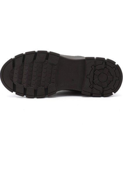 Kadın Kahve Fermuarlı Kauçuk Taban Hakiki Deri Postal Bot indirimleri