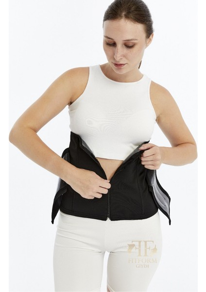 FITFORM GİYİM Sweet Sauna Ultra Etkili Inceltici Şekillendirici ve Sıkılaştırıcı Siyah Korse fırsatları