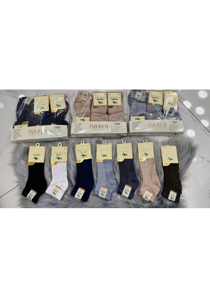 Iç Giyim Özeren Lüx Bambu Kısa Erkek Çorap Ekonomik Paket (12 Adet)