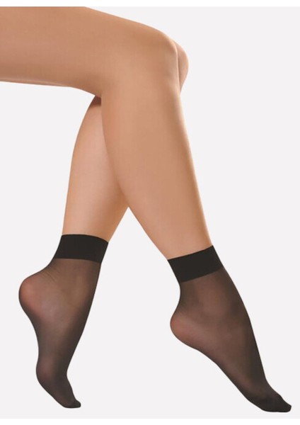 Iç Giyim (6 Adet) Nbb Fine 15 Den Burunlu Soket Çorap