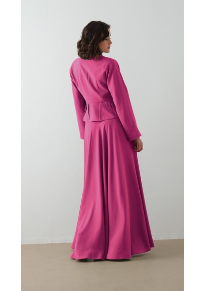 Ceket Etek Ikili Takım Fuşya indirimleri