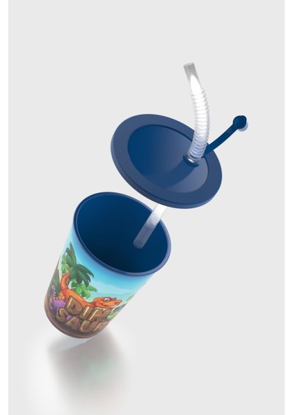 Layt Kids Desenli 420 ml Pipetli Pp Bardak 142025 Mavi modelleri