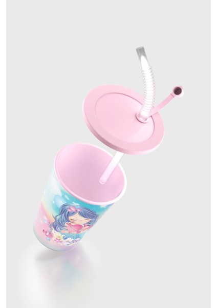 Layt Kids Desenli 420 ml Pipetli Pp Bardak 142025 Pembe modelleri