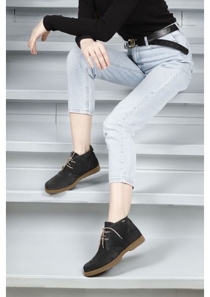 Gön Hakiki Deri Oxford Kalıp Kauçuk Taban Bağcıklı Kadın Günlük Bot 51456 fiyatları