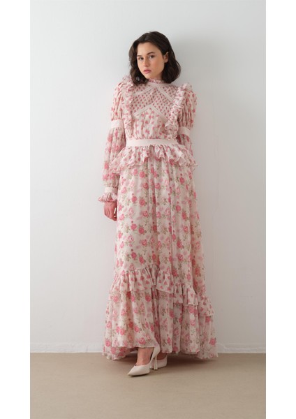 Üst Bedeni Parçalı Elbise Pembe fiyatları