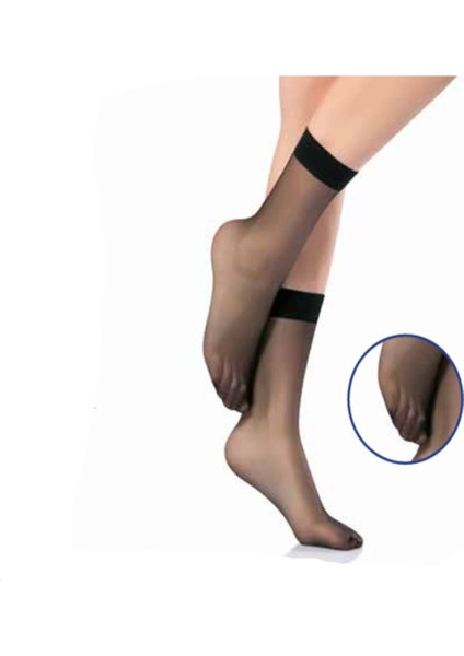 Iç Giyim (6 Adet) Nbb Fine 15 Burunsuz Soket Çorap